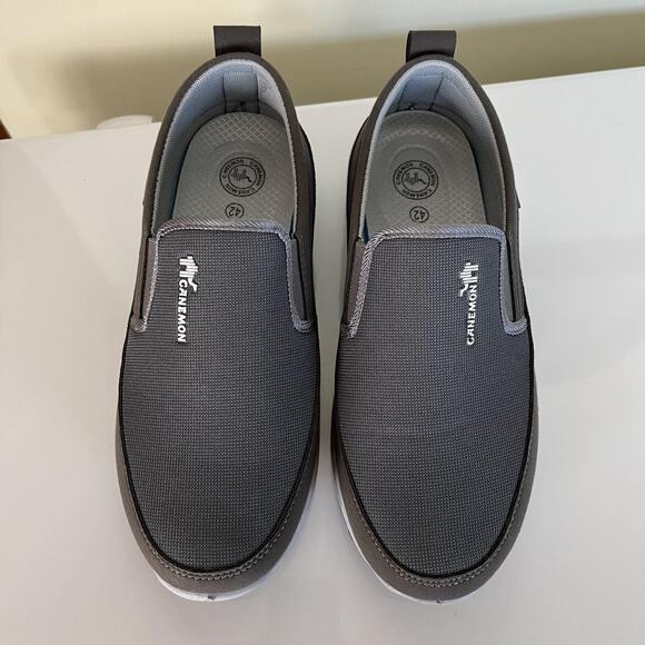 Canemon Shoes Mens Size EU 42 Gray Slip On Outdoor Hiking Trail Comfort Casual - Picture 3 of 9